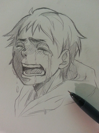 Orasnap: Crying Boy Drawing Images