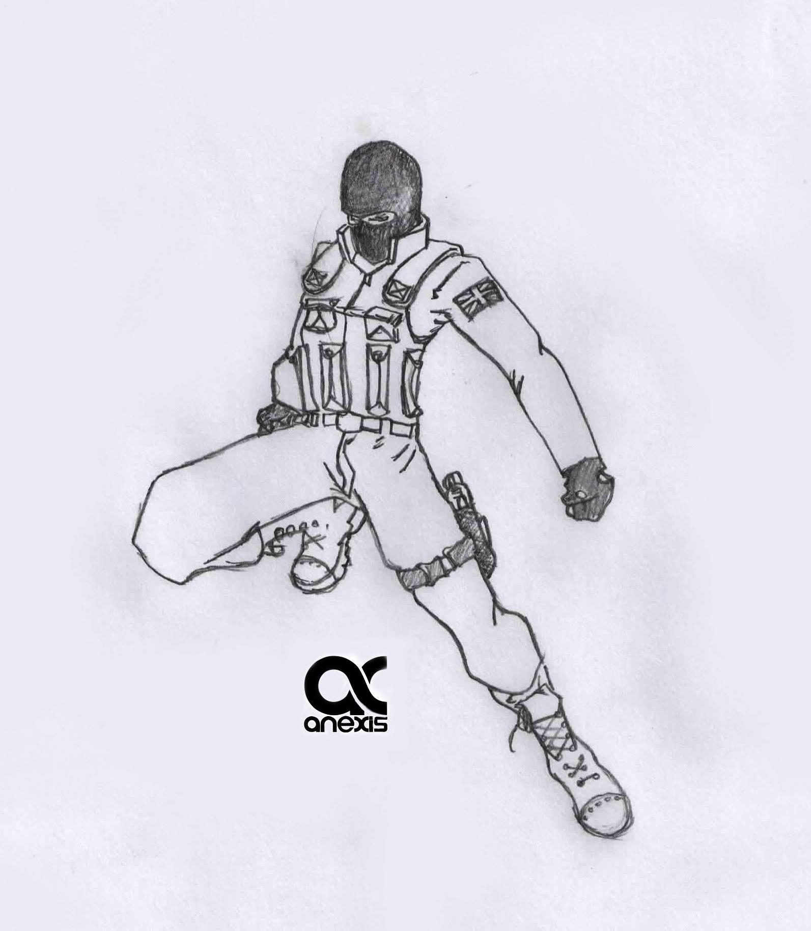 1593x1829 Some Csgo Fan Art I Drew - Csgo Sketch