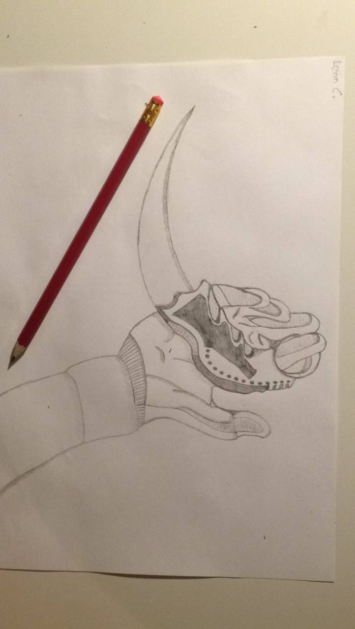 722x1280 Tried A Drawing Of A Karambit Rate It - Csgo Sketch