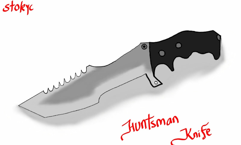 800x480 Huntsman Knife Csgo - Csgo Sketch