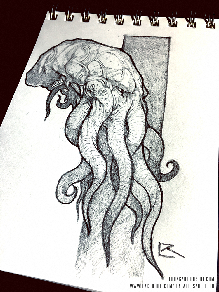 750x1000 Cthulhu Sketch By Tentaclesandteeth - Cthulhu Sketch