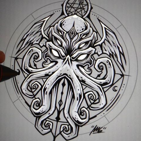 480x480 Images About - Cthulhu Sketch