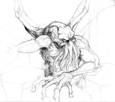 400x354 The Royal Daily Sketch Cthulhu Sketch 01 - Cthulhu Sketch