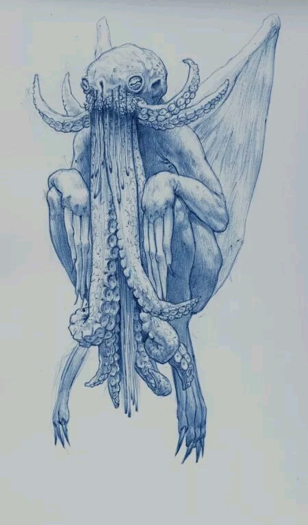 450x766 Save Cthulhu Sketch By Sweatyj - Cthulhu Sketch