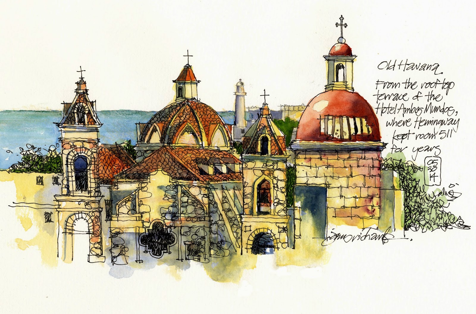 1600x1054 James Richards Sketchbook Come Sketch With Us In Cuba! - Cuba Sketch