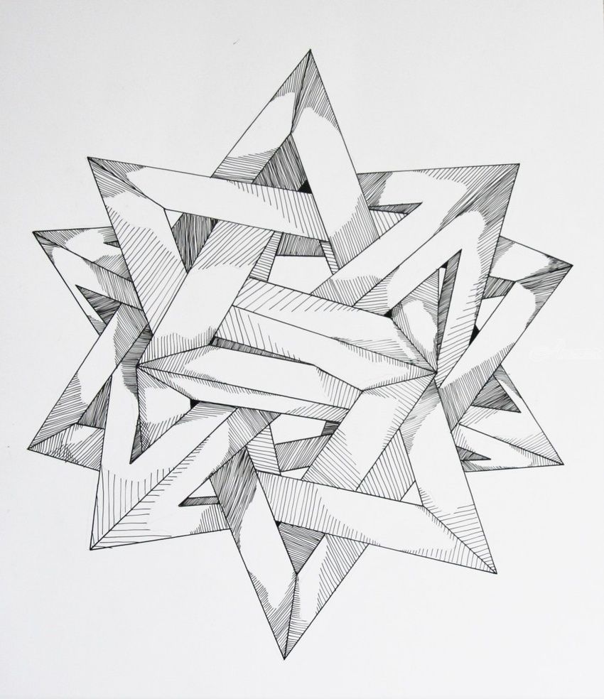 850x984 Cube 1 Decorative Arts, Drawings Sketch, Illustration, Tattoo By - Cube Sketch