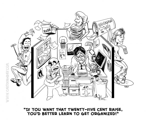 598x490 Get Organized Office Cubicle Cartoon Cartoon - Cubicle Sketch