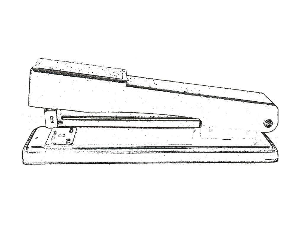 1024x768 Sketch Drawing Of An Office Stapler A Sketch Drawing Of - Cubicle Sketch