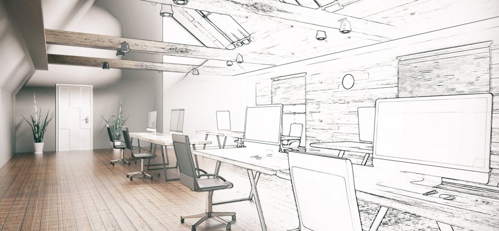 970x450 The Return Of The Cubicle Individual Workspaces Are Coming Back - Cubicle Sketch