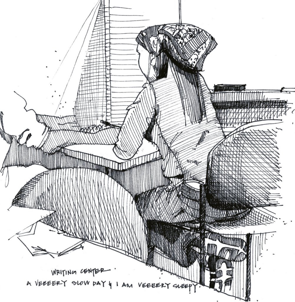 1001x1024 An Open [Sketch]book Edm Challenge My Artspace - Cubicle Sketch