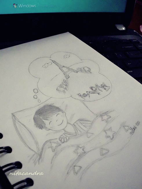 490x653 Sketch Diary] To Paris Little Cubicle - Cubicle Sketch