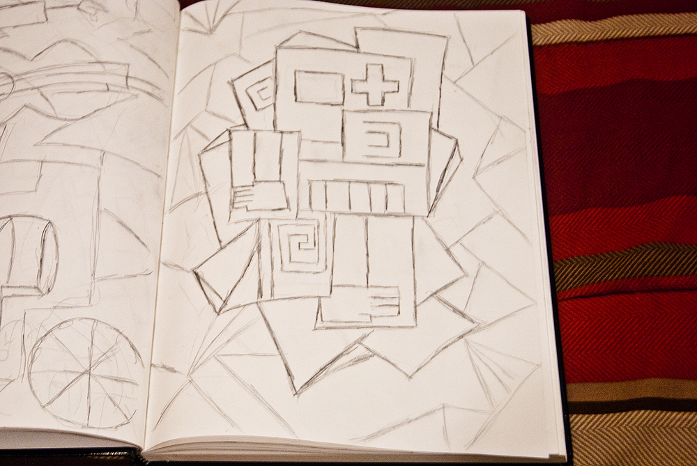1000x669 Personal Sketches, Inspiration Cubism - Cubism Sketch