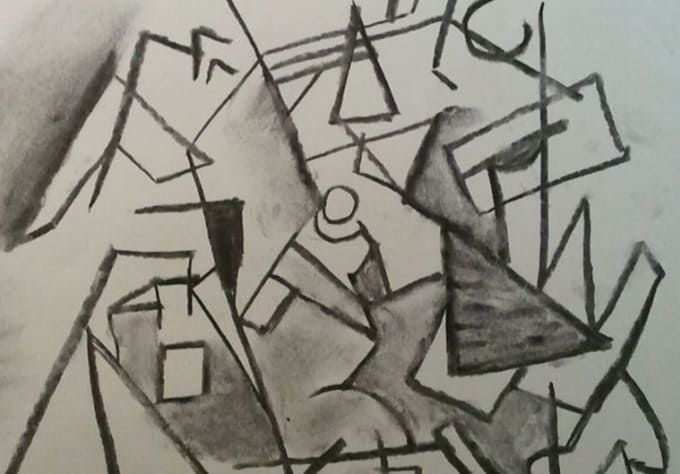 680x474 Sketch And Mail A Georges Braque Style Cubism Drawing By Jmoors89 - Cubism Sketch