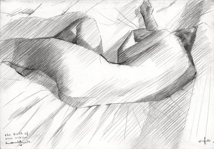 850x592 The Birth Of New Cubism 3 - Cubism Sketch