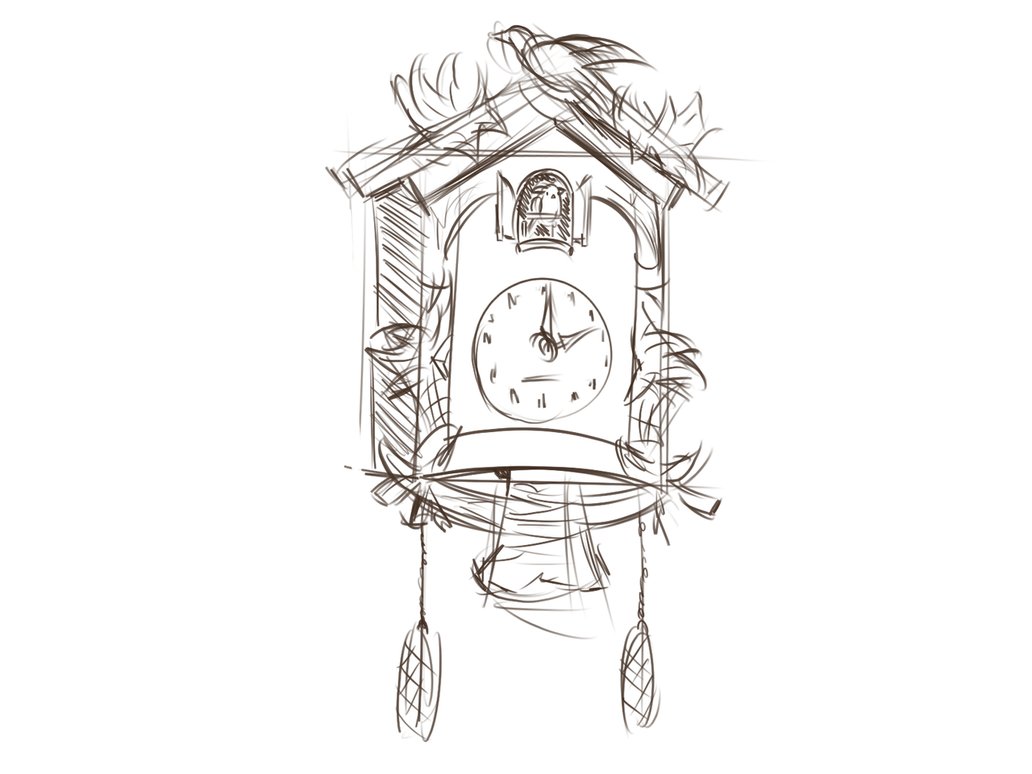 Alarm Clock Sketch at PaintingValley.com | Explore collection of Alarm ...