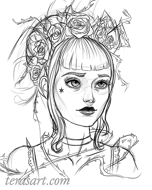 500x625 Sketch - Cuckoo Clock Sketch