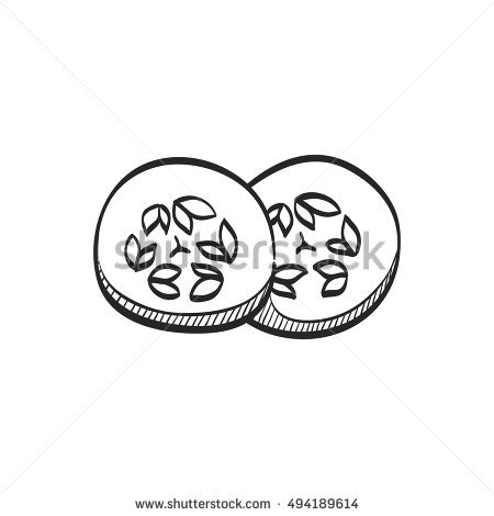 450x470 Fun Pics Amp Images - Cucumber Sketch