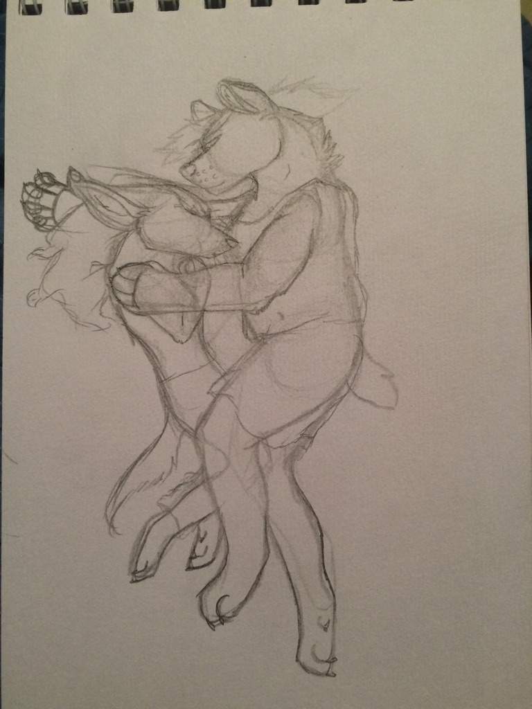 768x1024 Cuddle Sketch Furart Amino - Cuddling Sketch