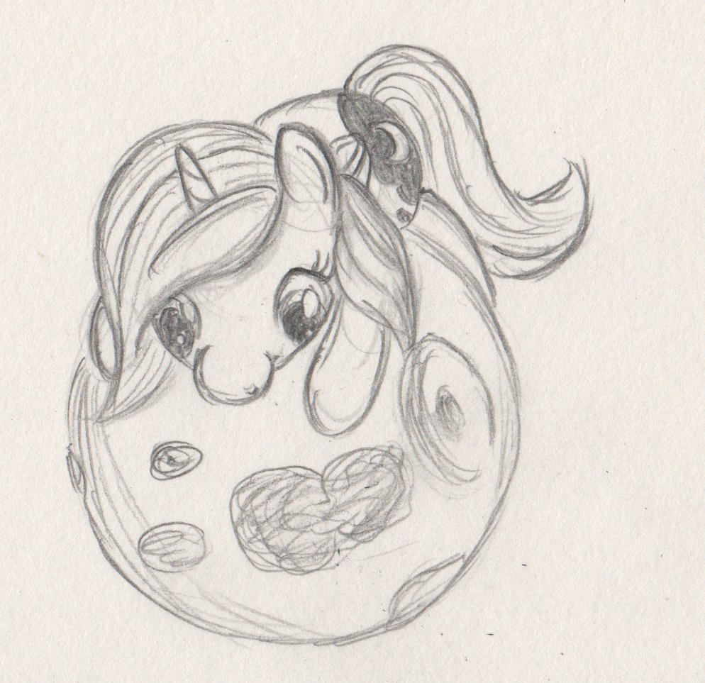 994x963 Sketch Cuddle Moon Unicorn In The Breeze - Cuddling Sketch