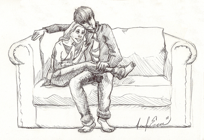 Cuddling Sketch At Paintingvalley Com Explore Collection Of