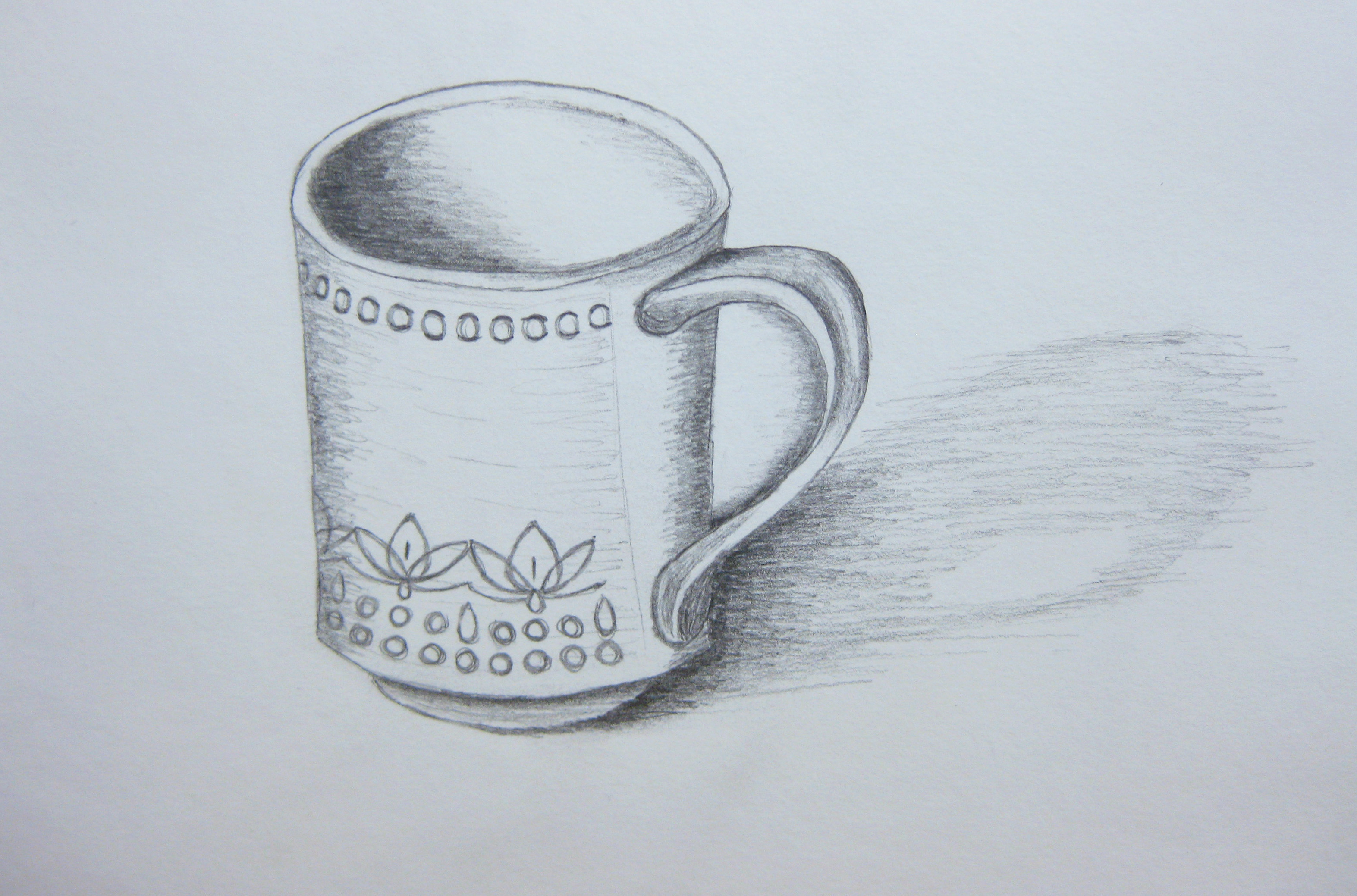 3146x2078 Still Life Cup (Pencil Sketch) Allspice Abounds - Cup Sketch