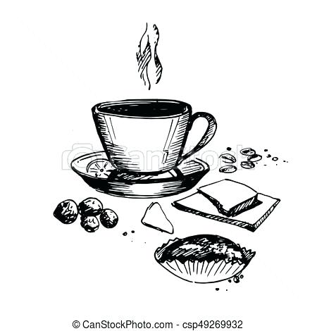 450x470 Coffee Cup Sketch Coffee Cup Sketching Impexmarine.co - Cup Sketch