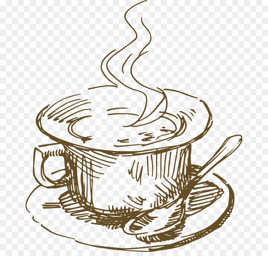 900x860 Coffee Cup Tea Cocktail Cafe - Cup Sketch