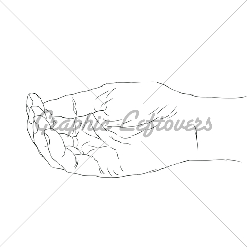 500x500 Cupped Hand Gl Stock Images - Cupped Hands Sketch