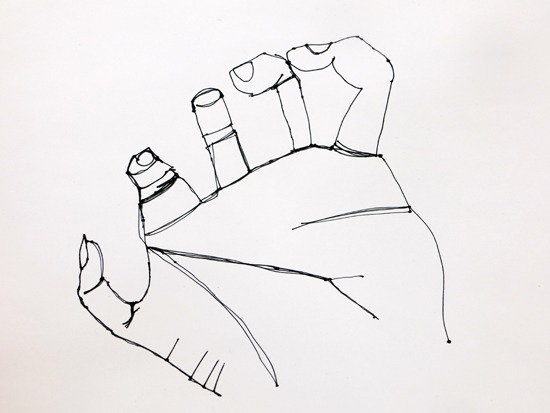 550x413 Drawing Hands - Cupped Hands Sketch