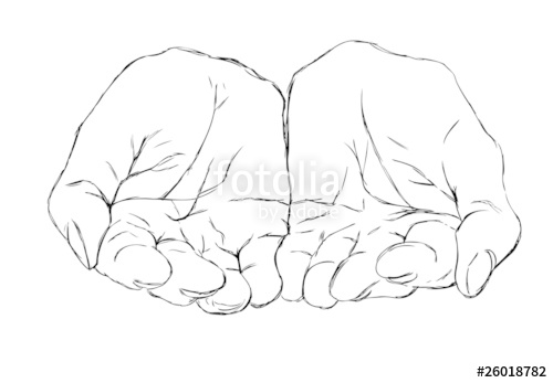 500x347 Cupped Hands Stock Image And Royalty Free Vector Files On Fotolia - Cupped Hands Sketch