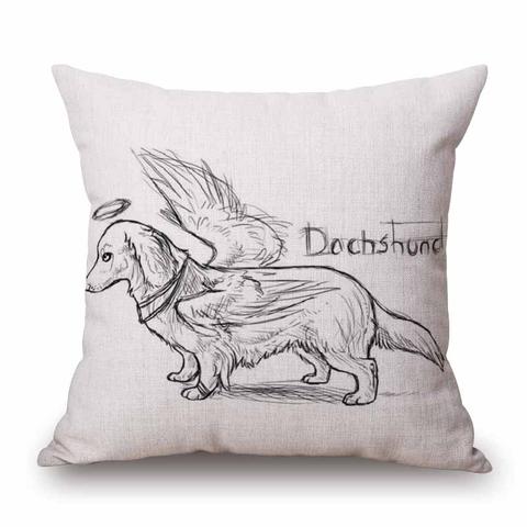 480x480 Dachshund Sketch Sofa Cushion Cover The Top Dog Deals - Cushion Sketch