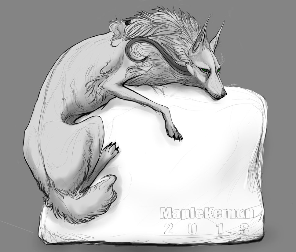 969x825 His Big Marshmallow Cushion (Sketch) By Maplekemon - Cushion Sketch