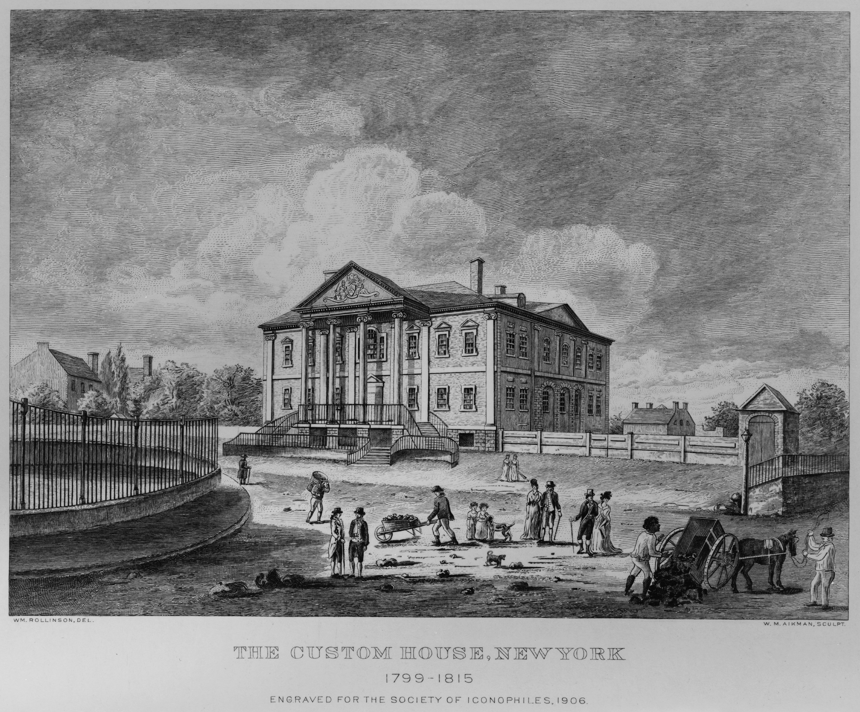 3359x2782 Filethe Custom House, New York, 1799 1815.jpg - Custom House Sketch