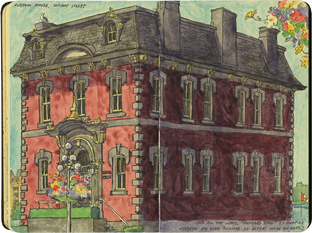 1024x767 Horton Hears A House Drawn The Road Again - Custom House Sketch