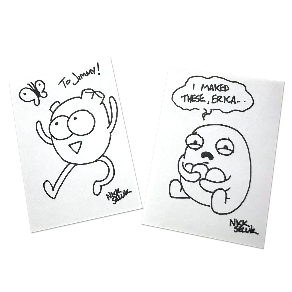 1024x1024 Custom Original 5x7 Character Sketch By Nick Seluk The Awkward - Custom Sketches