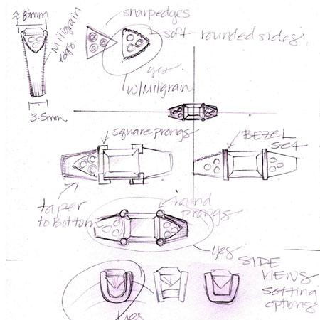 450x450 Custom Jewelry Design , Sketching , Cad - Custom Sketches
