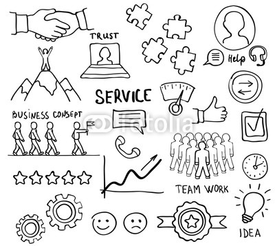 400x357 Sketch Of Customer Loyalty Service Support Care Trust Tools. Buy - Customer Sketch