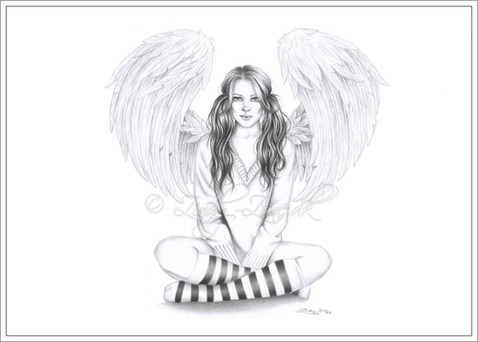 Cute Angel Sketch