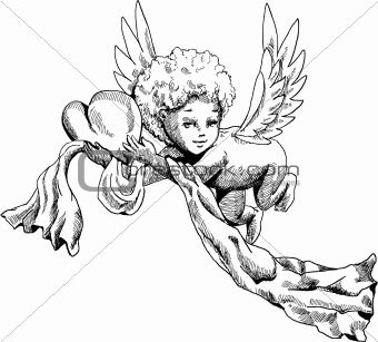 340x307 Image 3731223 Cute Angel Doodle Sketch From Crestock Stock Photos - Cute Angel Sketch