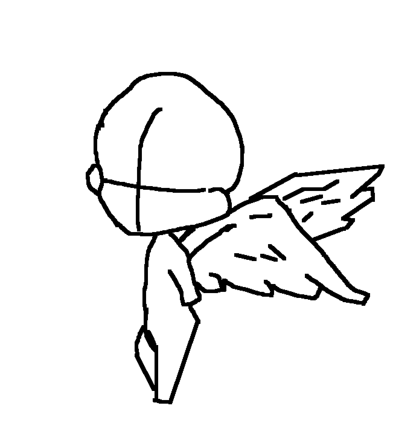 1302x1400 Pixilart - Cute Angel Sketch