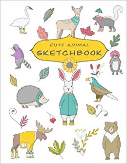 260x336 Cute Animal Sketchbook 8.5 X 11 Large Blank Pages For Sketching - Cute Animal Sketches