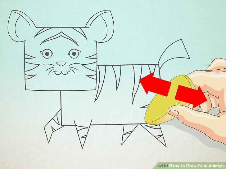 728x546 How To Draw Cute Animals 14 Steps (With Pictures) - Cute Animal Sketches