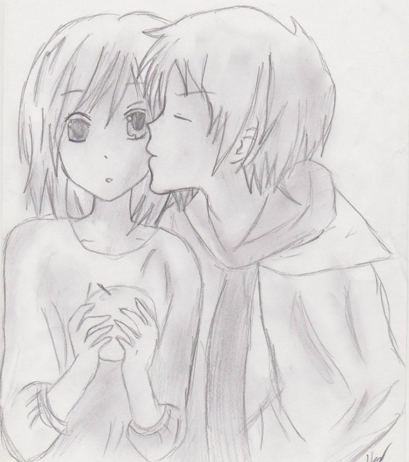 841x949 Cute Anime Couples Drawings - Cute Anime Couple Sketch