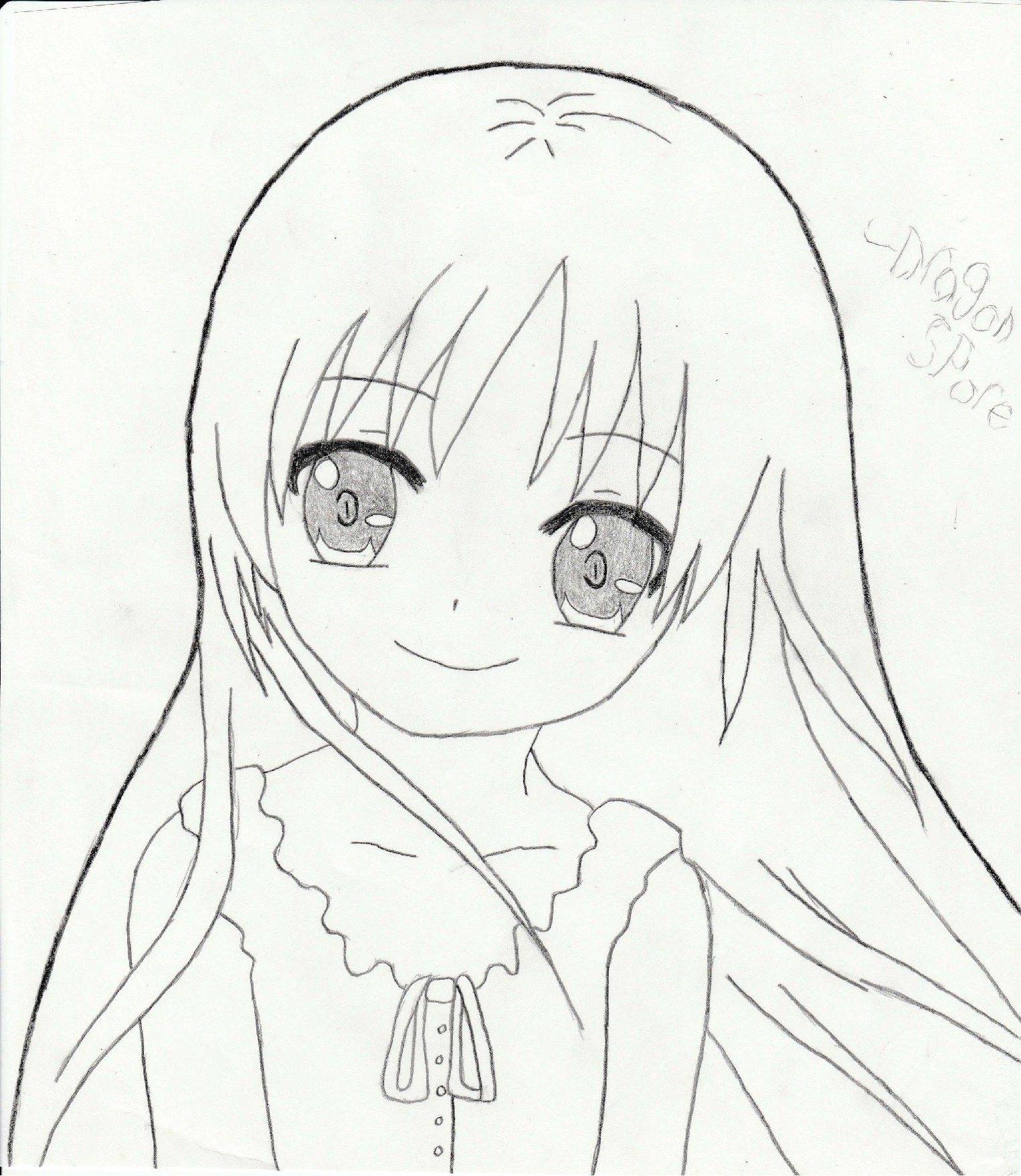 Cute Anime Girl Sketch At Paintingvalley Com Explore Collection