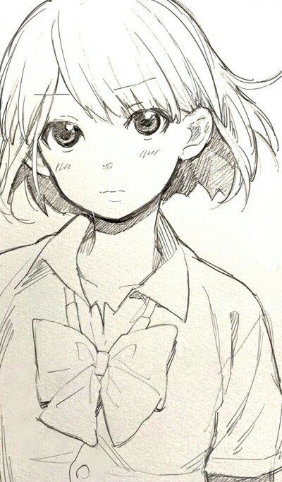 400x683 Cute Anime Pencile Sketch - Cute Anime Sketches