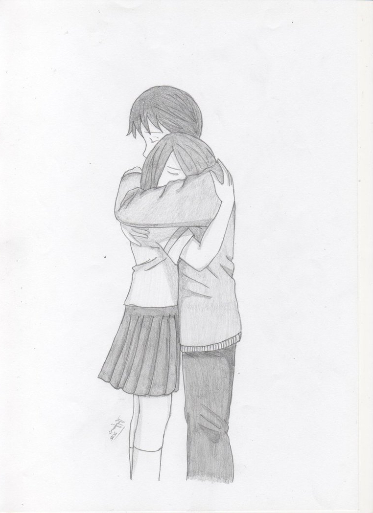 762x1049 Anime Cute Simple Sketch Love Pictures - Cute Anime Sketches