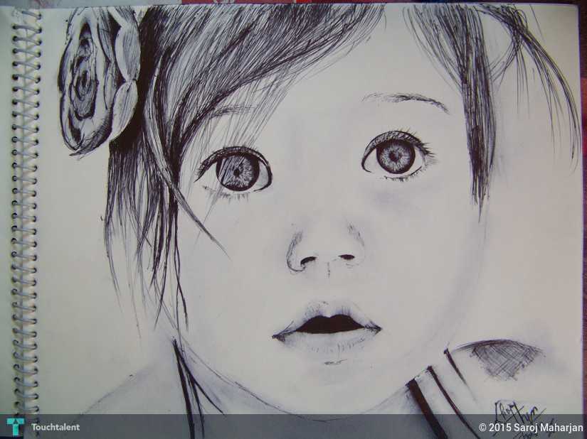 825x618 Cute Baby Touchtalent - Cute Baby Sketch