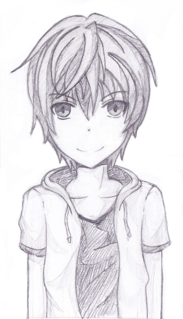 587x1024 Cute Boy Sketches Sketch - Cute Boy Sketch