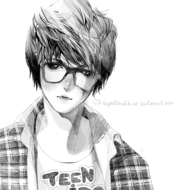 600x640 Cute Boy By Tuyetdinhsinhvat - Cute Boy Sketch