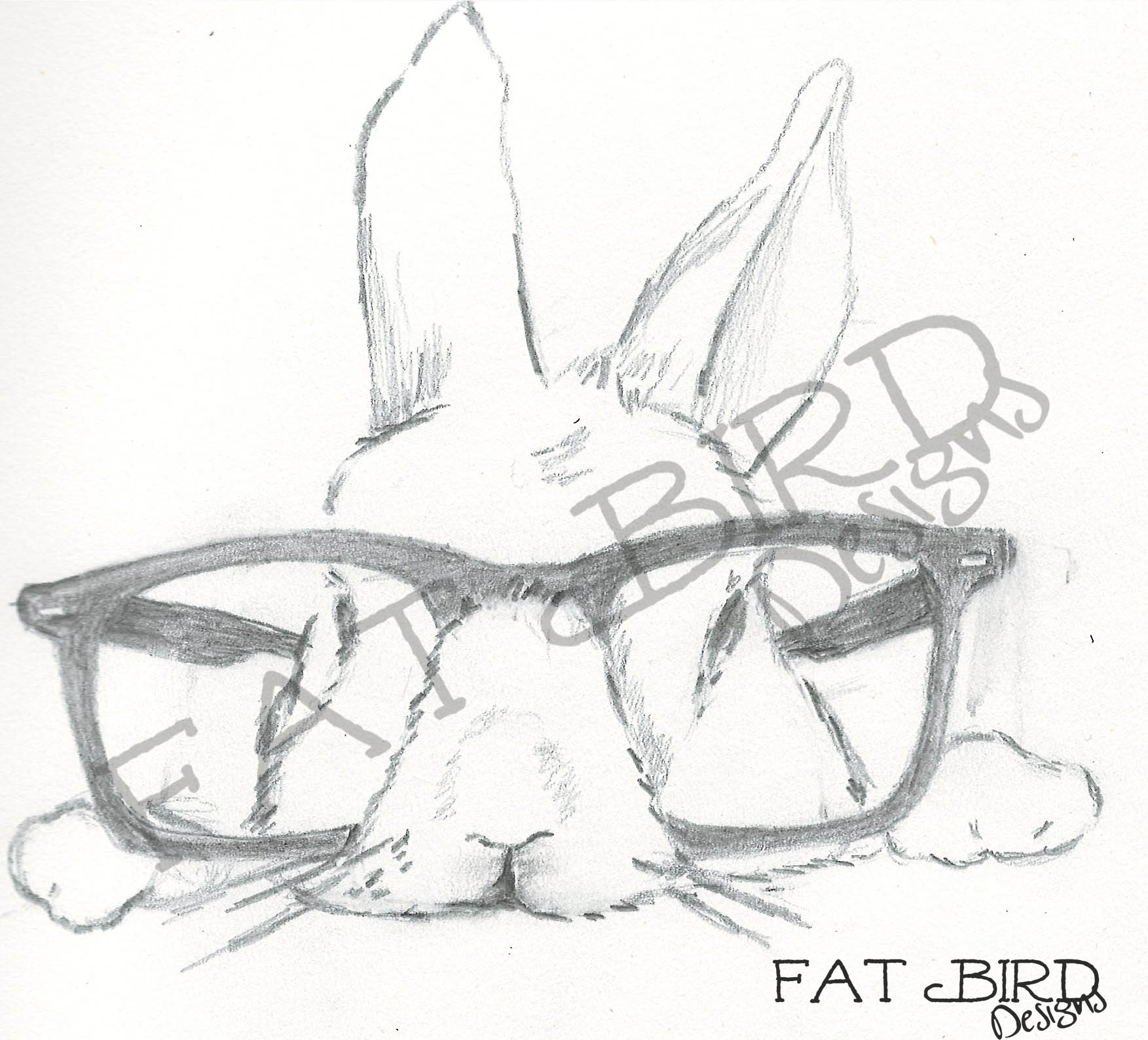 1753x1588 Cute Bunny Sketch - Cute Bunny Sketch